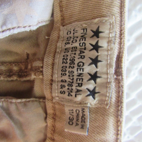 Brown Flex Cargo Denim Shorts M Five Star General Junior Womens 11 30 MidRise 2 - Picture 3 of 8